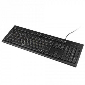 Клавиатура проводная GEMBIRD KB-8353U-BL, USB, 104 клавиши,