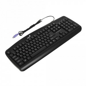 Клавиатура проводная GENIUS KB-110, PS/2, 104 клавиши, черна