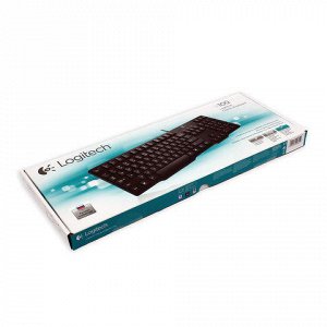 Клавиатура проводная LOGITECH K100 Classic, PS/2, 104 клавиш