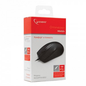 Мышь проводная GEMBIRD MUSOPTI9-905U, USB, 2кн+1колесо-кнопк