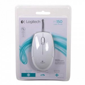 Мышь проводная LOGITECH M150, USB, 2 кнопки+1 колесо-кнопка,