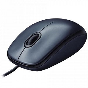 Мышь проводная LOGITECH M90, USB, 2 кнопки+1 колесо-кнопка,