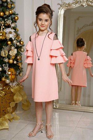 Платье дев. Кристи розовый персик
