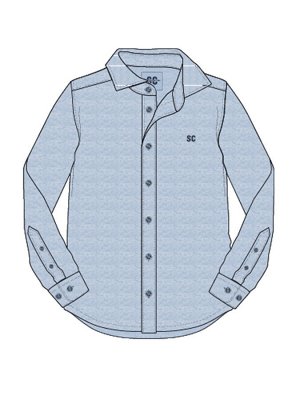 Сорочка текстильная для мальчиков (regular fit)