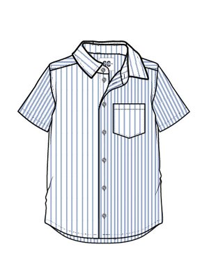 Сорочка текстильная для мальчиков (regular fit)