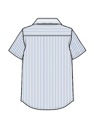 Сорочка текстильная для мальчиков (regular fit)
