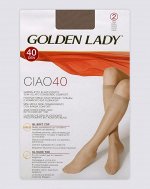 Гольфы Ciao 40 (2 пары) (Golden Lady) не формованные, с прозрачным мыском