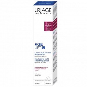 Урьяж Ночной разглаживающий восстанавливающий крем, 40 мл (Uriage, Age Lift)