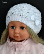 Шапка ажур детская