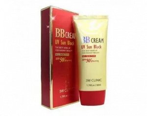 [3W CLINIC] Солнцезащитный BB крем для лица BB Cream UV Sun Block,