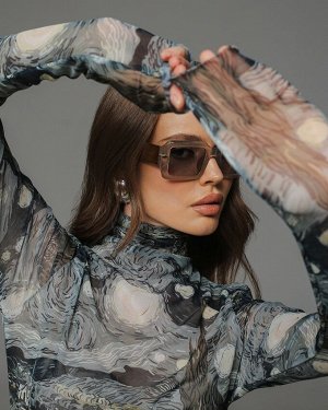 Водолазка-гольф из сетки 56.9