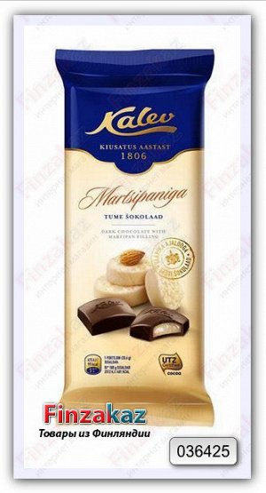 Шоколад темный с марципаном Kalev 103 гр