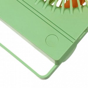 Портативный настольный вентилятор YS2202B, 500 мАч, 3 режима, вход micro-USB, провод, градиент тёплый