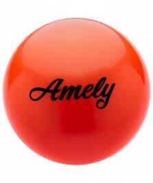 Мяч для художественной гимнастики AGB-101, 15 см, оранжевый Amely
