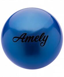 Мяч для художественной гимнастики AGB-101, 15 см, синий Amely