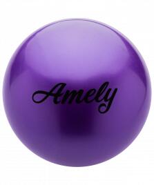 Мяч для художественной гимнастики AGB-101, 15 см, фиолетовый Amely