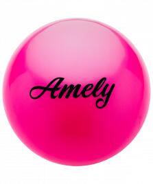Мяч для художественной гимнастики AGB-101, 15 см, розовый Amely