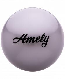 Мяч для художественной гимнастики AGB-101, 15 см, серый Amely