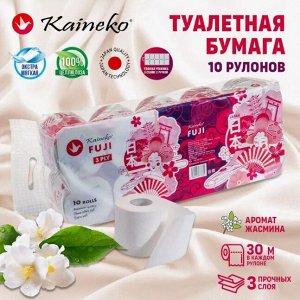 Туалетная бумага AKINAWA Жасмин 3х сл. 30м., 10 рул.
