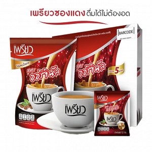 Кофе для снижения веса с хромом от Preaw Instant Coffee Powder with Chromium Formula упаковка 12 пак*12 гр
