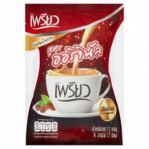Кофе для снижения веса с хромом от Preaw Instant Coffee Powder with Chromium Formula упаковка 12 пак*12 гр