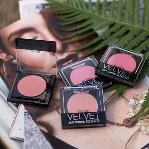 BELORDESIGN Румяна компактные VELVET TOUCH тон 101 нежный персик