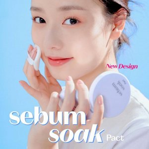 Etude Sebum Soak Pact Лёгкая минеральная матирующая пудра