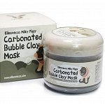 Elizavecca Маска для лица очищающая КИСЛОРОДНАЯ с глиной Сarbonate Bubble Clay Mask, 100 мл