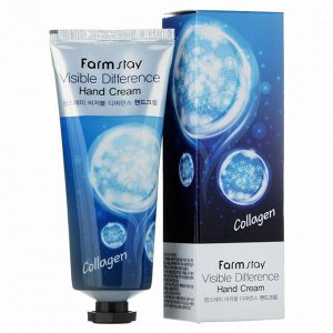 КR/ FarmStay Крем для рук Visible Difference Hand Cream Collagen (Коллаген), 100мл