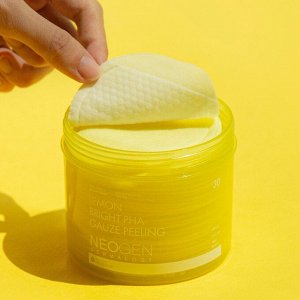 Neogen Dermalogy Lemon Bright PHA  Gauze Peeling Осветляющие пилинг-пэды с лимоном 30шт*30гр