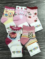 Носки детские цветные 3 пары для девочки