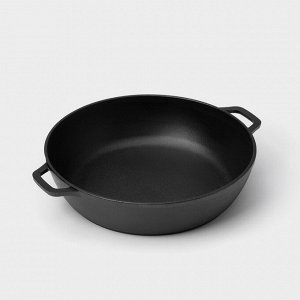 Жаровня Wild Kitchen, 3 л, d=26 см, лопатка и губка в комплекте. чугун