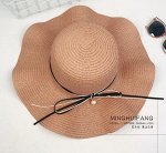 Соломенная шляпа,светлый кофе