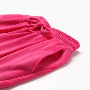 Костюм детский (свитшот, брюки) KAFTAN Plushy 30 (98-104 см), фуксия