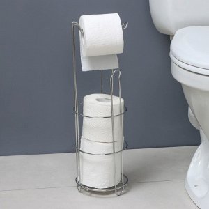 Держатель - стойка для туалетной бумаги Доляна, 14.5x15x48 см