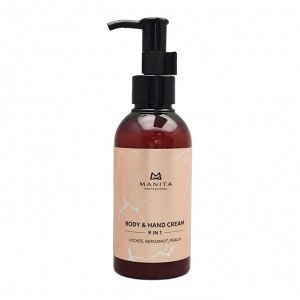 Manita Professional Парфюмированный крем для рук и тела / Lychee, Bergamot, Peach, 150 мл