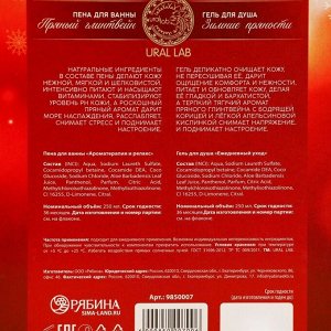 Подарочный набор «Пряное наслаждение»: гель для душа и пена для ванны, 2x250 мл, URAL LAB