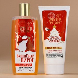 Подарочный набор косметики, гель для душа 250 мл и крем для тела 200 мл, Новый Год