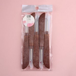 Вспарыватели с колпачками, 12.5x1.4x0.7 см, 5 шт., коричневые