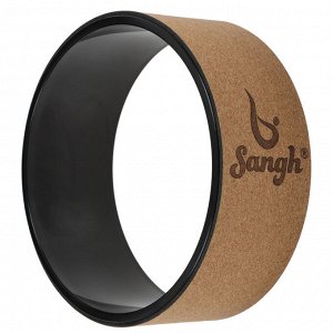 Йога-колесо Sangh «Лотос», 33x13 см, цвет чёрный