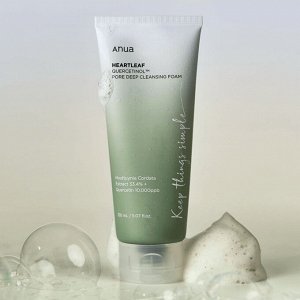 Anua Heartleaf Quercetinol Pore Deep Cleansing Foam Пенка-скраб с кверцетинолом для очищения пор 150мл