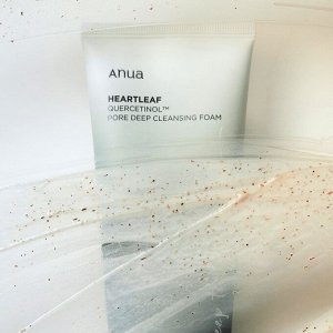 Anua Heartleaf Quercetinol Pore Deep Cleansing Foam Пенка-скраб с кверцетинолом для очищения пор 150мл