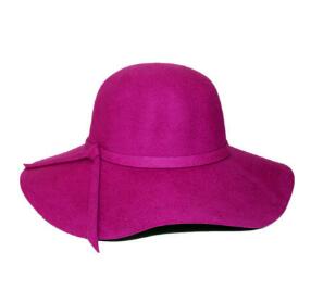 Шляпа шерстяная фиолетовая