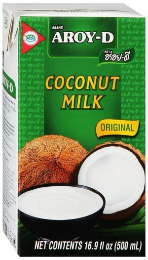 Кокосовое молоко AROY-D , 500мл, Tetra Pak