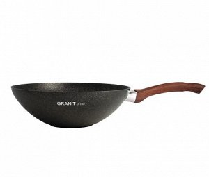 Сковорода - вок, 280 мм, АП, литой алюминий, GRANIT ULTRA original, 1/3