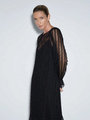 Платье миди из кружева, PL1508/lace