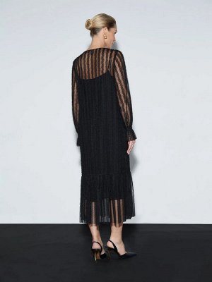 Платье миди из кружева, PL1508/lace