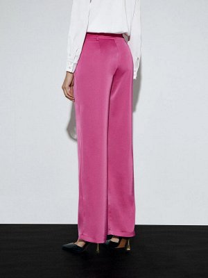 Брюки прямого кроя, D189/fuchsia
