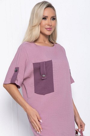 Платье Кайла люкс с карманом (сирень) П10874
