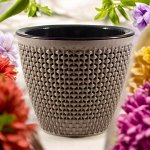 Горшок для цветов &quot;Ротанг&quot; 2,25л., с вкладкой, цвет Мокачино